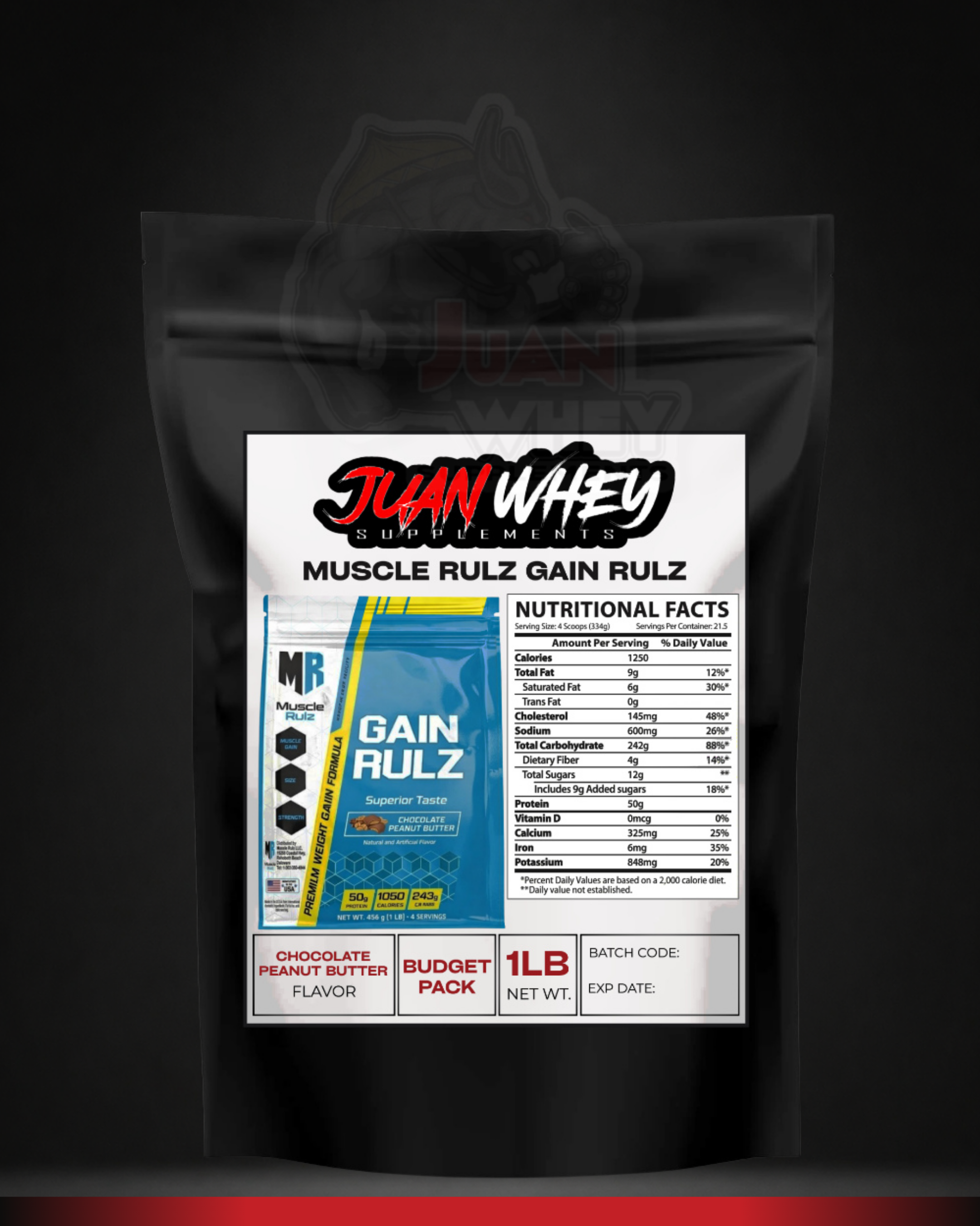Muscle Rulz -Gain Rulz Mass Gainer BUDGET PACK