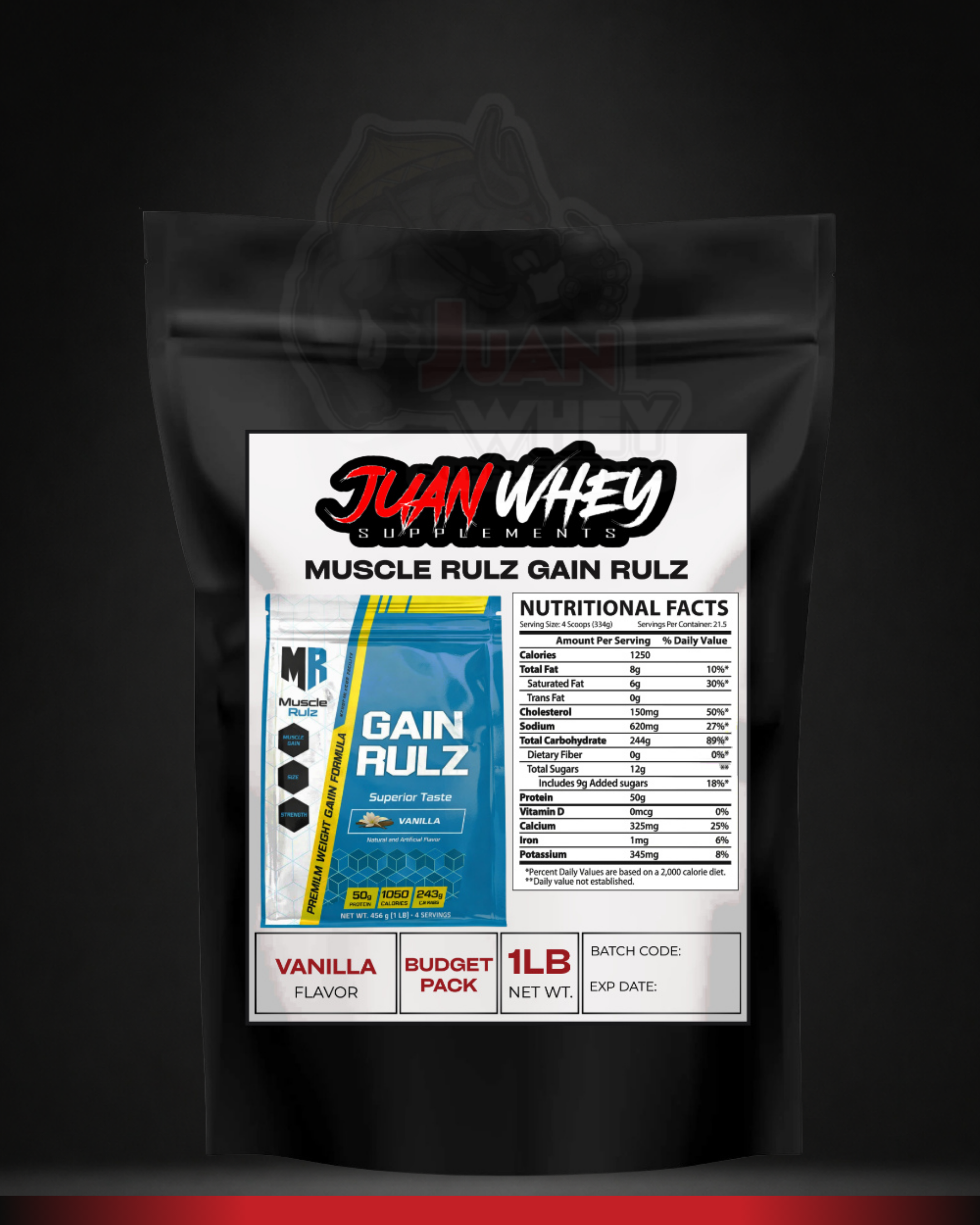 Muscle Rulz -Gain Rulz Mass Gainer BUDGET PACK