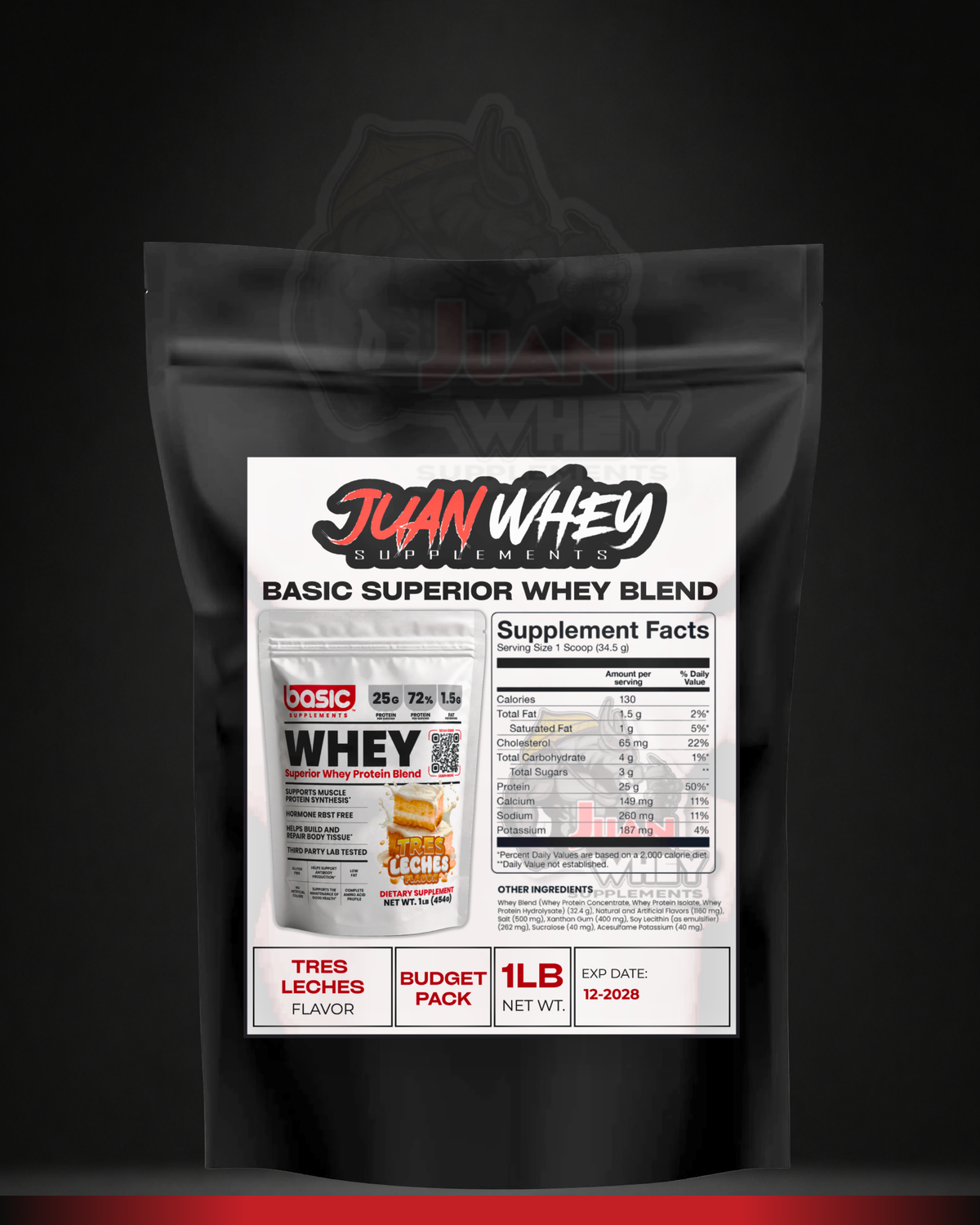 Basic Supplements Superior Whey Protein Blend 1LB | 14 Servings