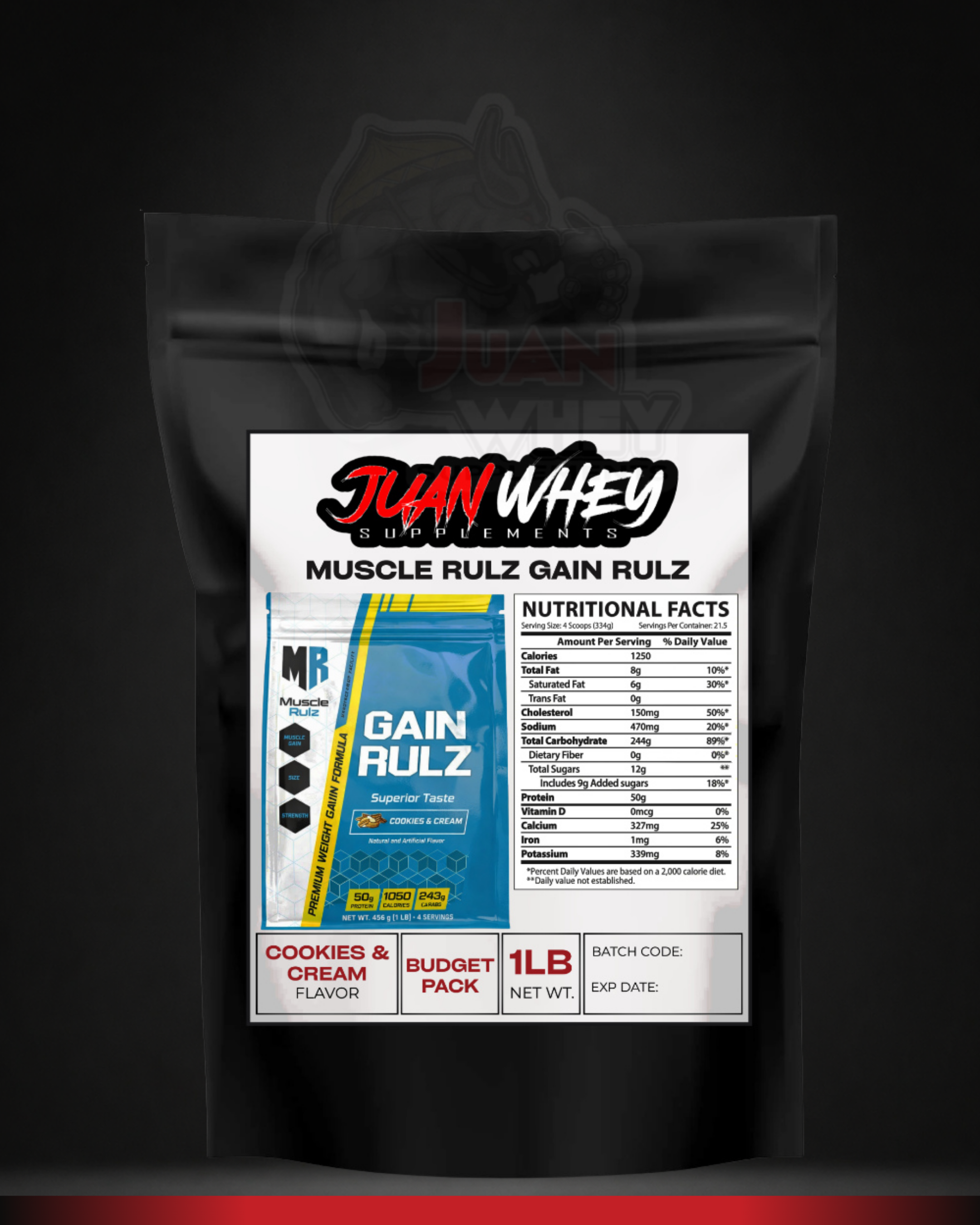 Muscle Rulz -Gain Rulz Mass Gainer BUDGET PACK