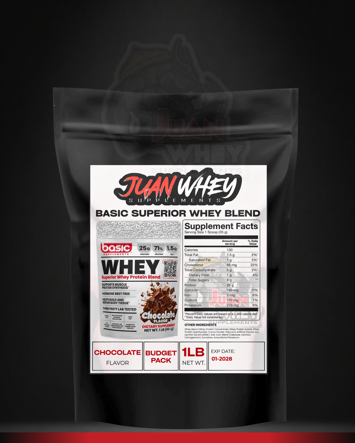 Basic Supplements Superior Whey Protein Blend 1LB | 14 Servings