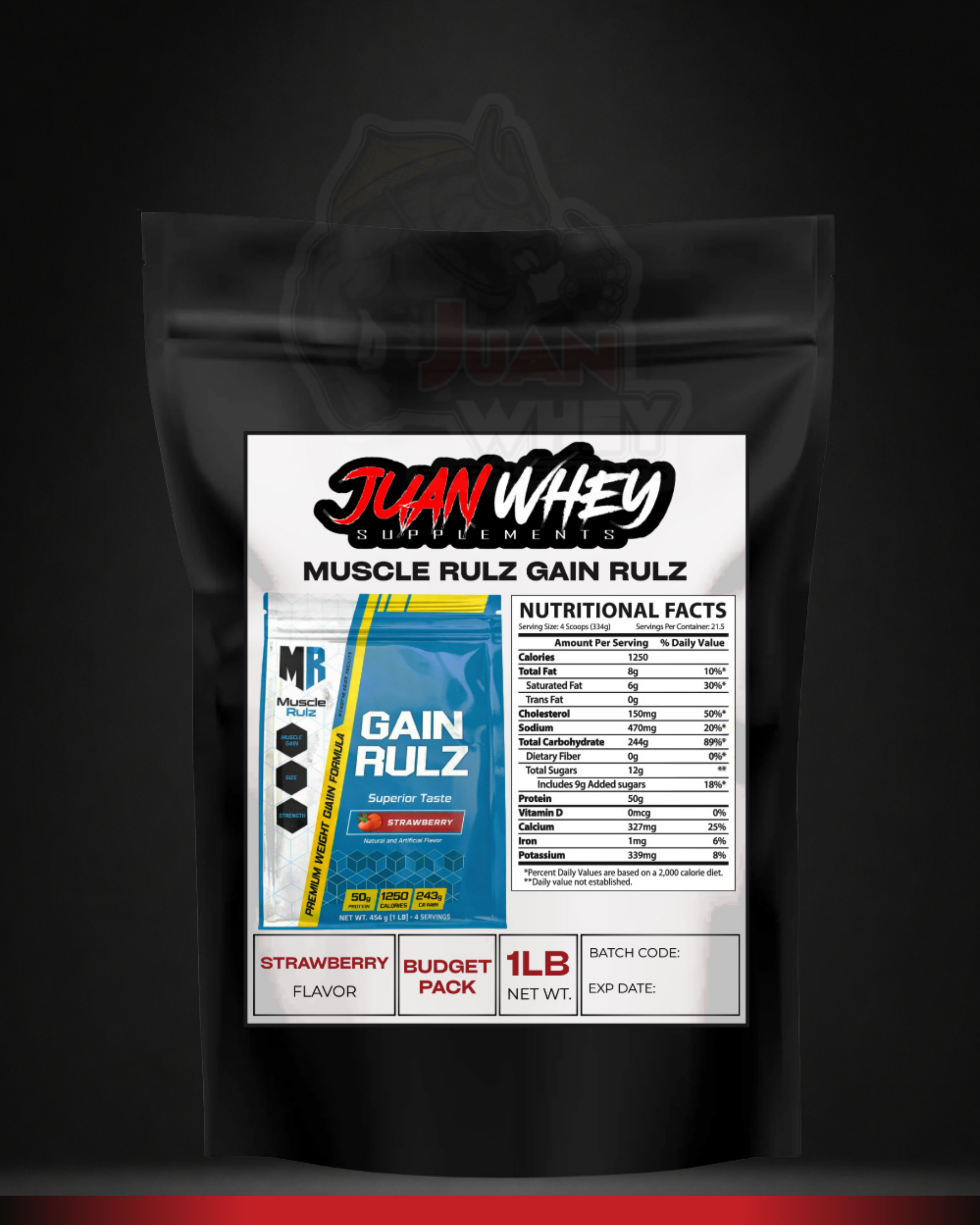 Muscle Rulz -Gain Rulz Mass Gainer BUDGET PACK