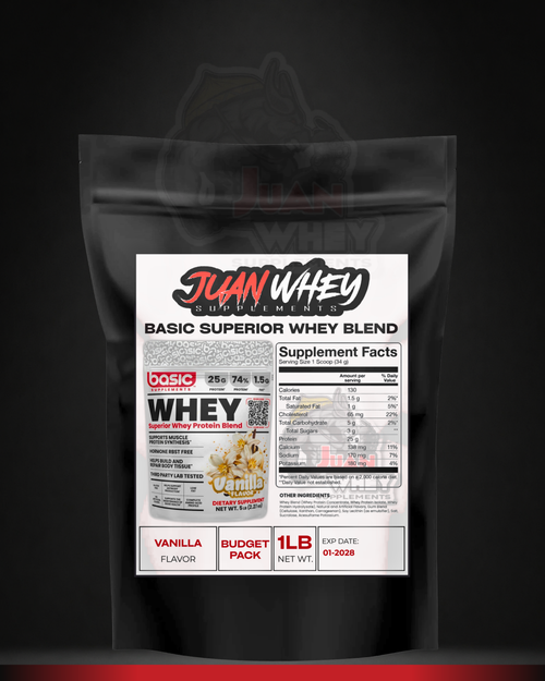 Basic Supplements Superior Whey Protein Blend 1LB | 14 Servings