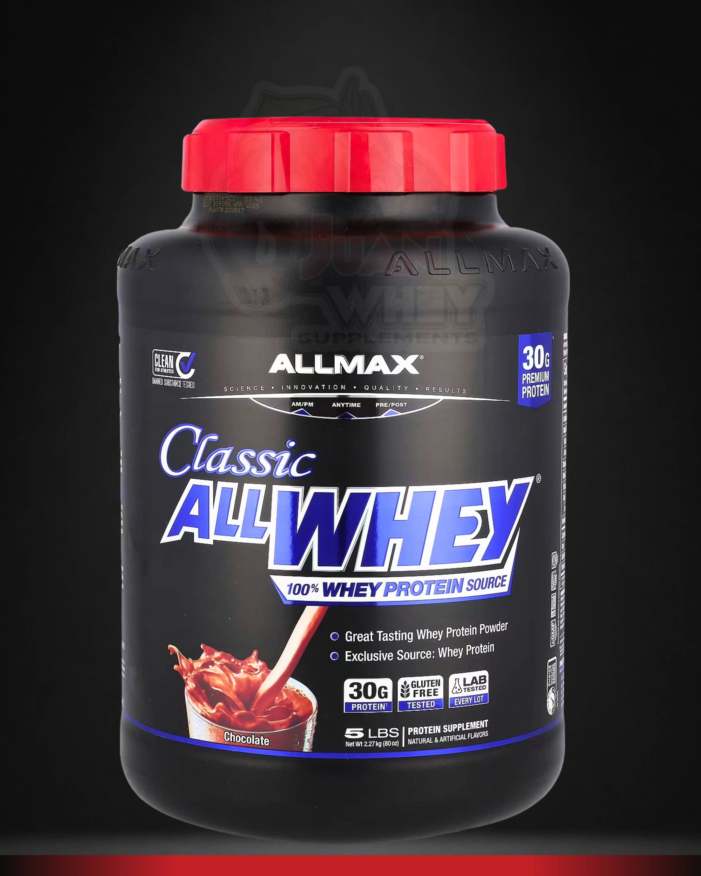 AllMax Nutrition All Whey 100% Whey Protein Source 5LBS