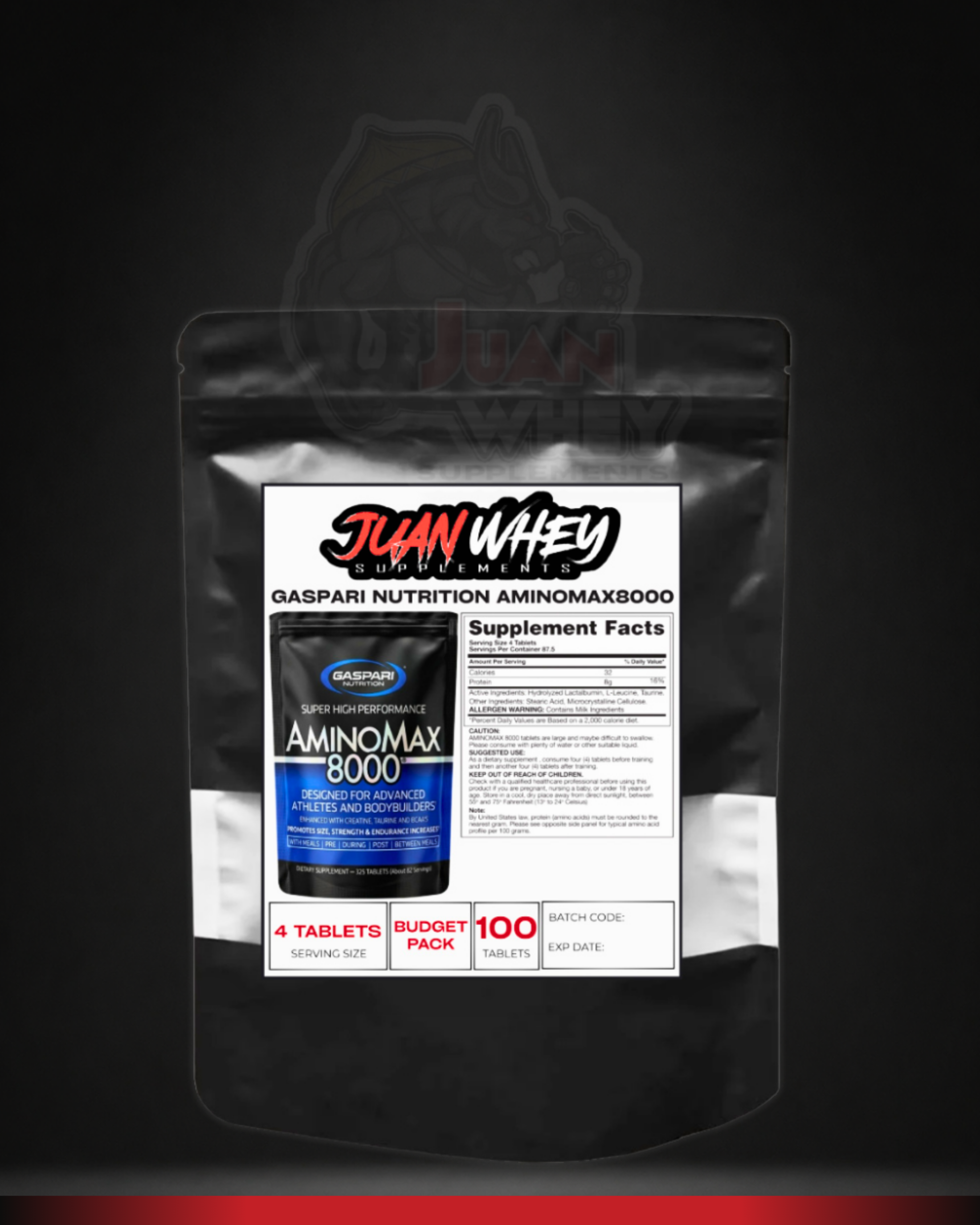 GASPARI NUTRITION AMINOMAX8000 TABLETS (BUDGET PACK)