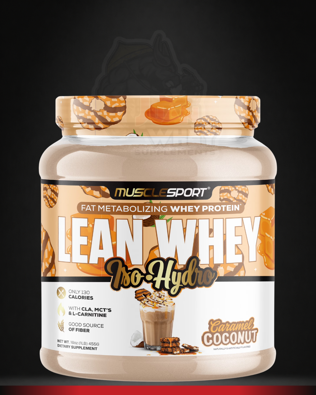 MuscleSport Lean Whey Iso Hydro 1lb sealed | 13 Servings