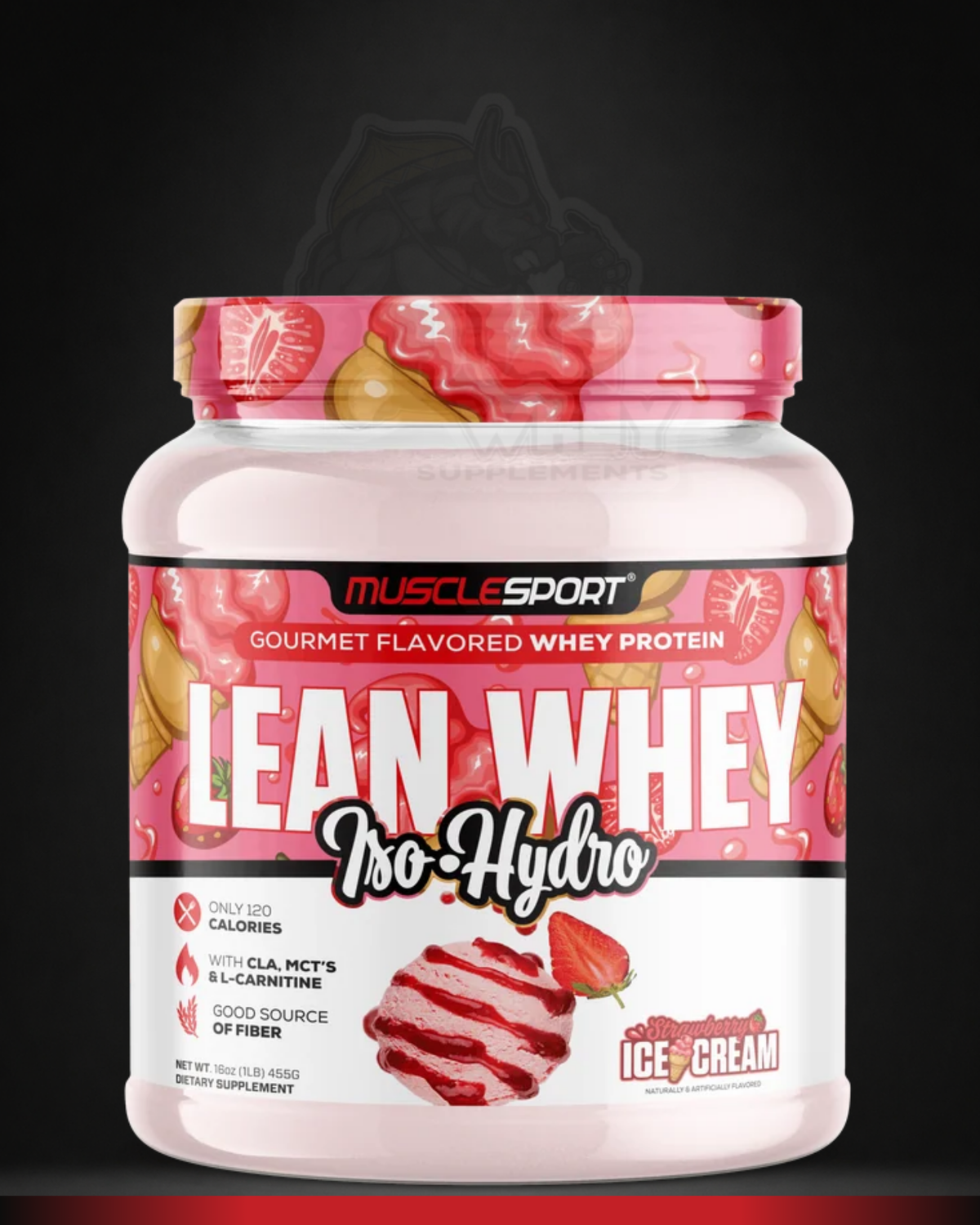 MuscleSport Lean Whey Iso Hydro 1lb sealed | 13 Servings