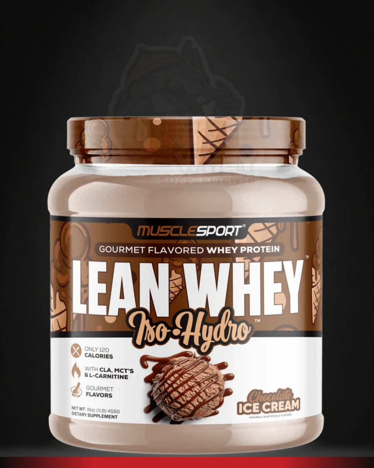 MuscleSport Lean Whey Iso Hydro 1lb sealed | 13 Servings