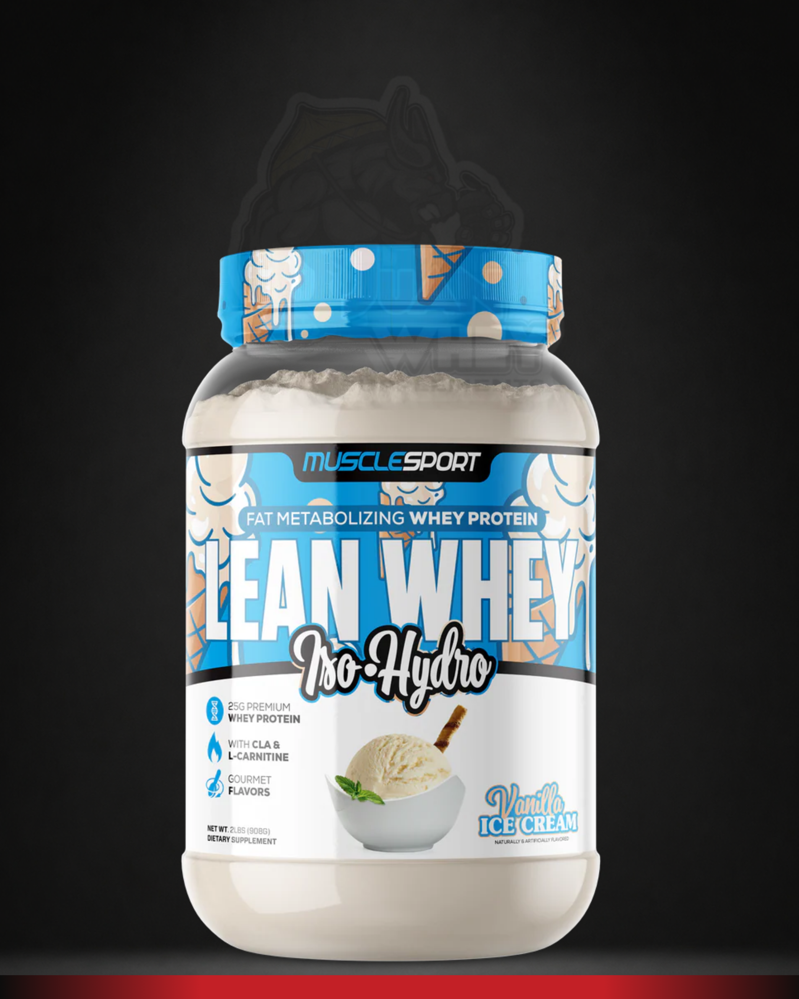 Musclesport Lean Whey Isolate | Iso-Hydro Whey Protein 2LBS