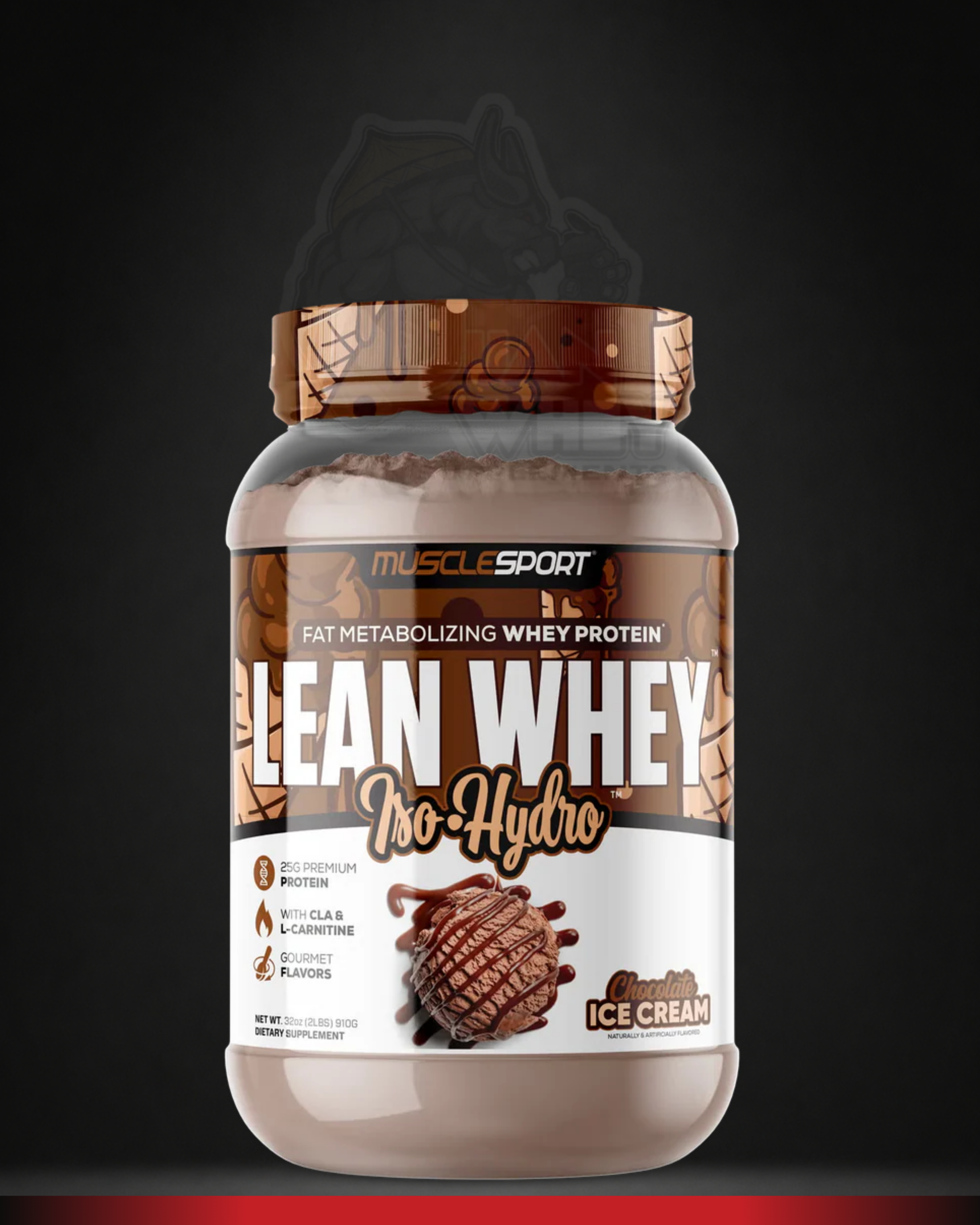Musclesport Lean Whey Isolate | Iso-Hydro Whey Protein 2LBS