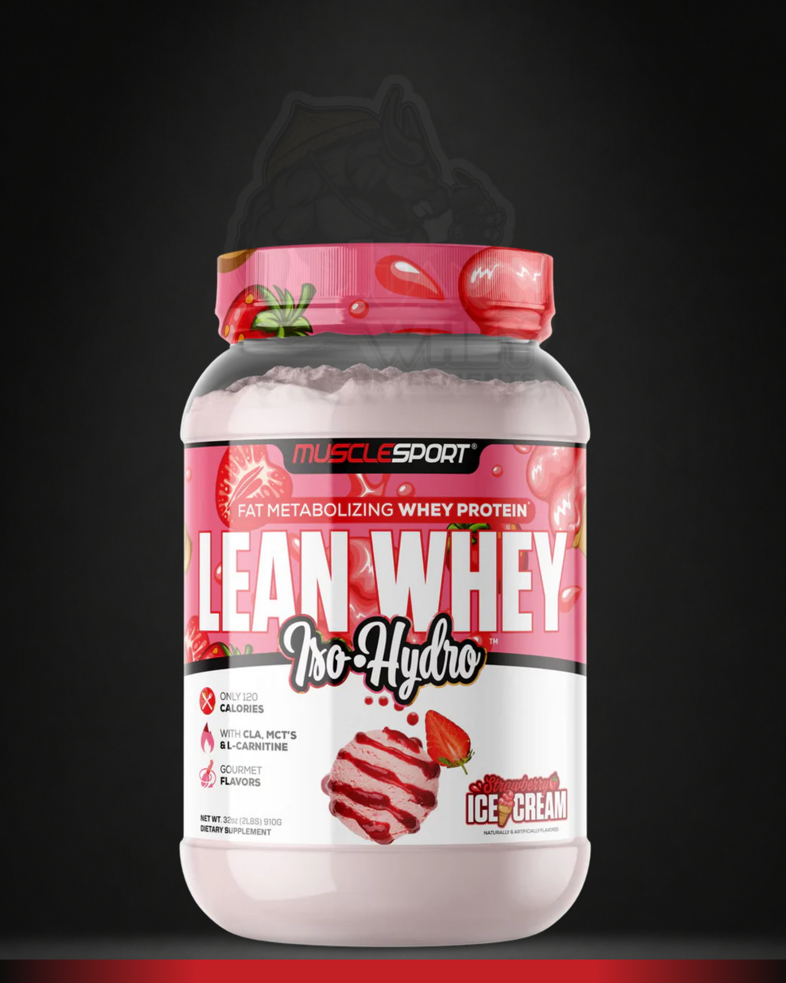 Musclesport Lean Whey Isolate | Iso-Hydro Whey Protein 2LBS