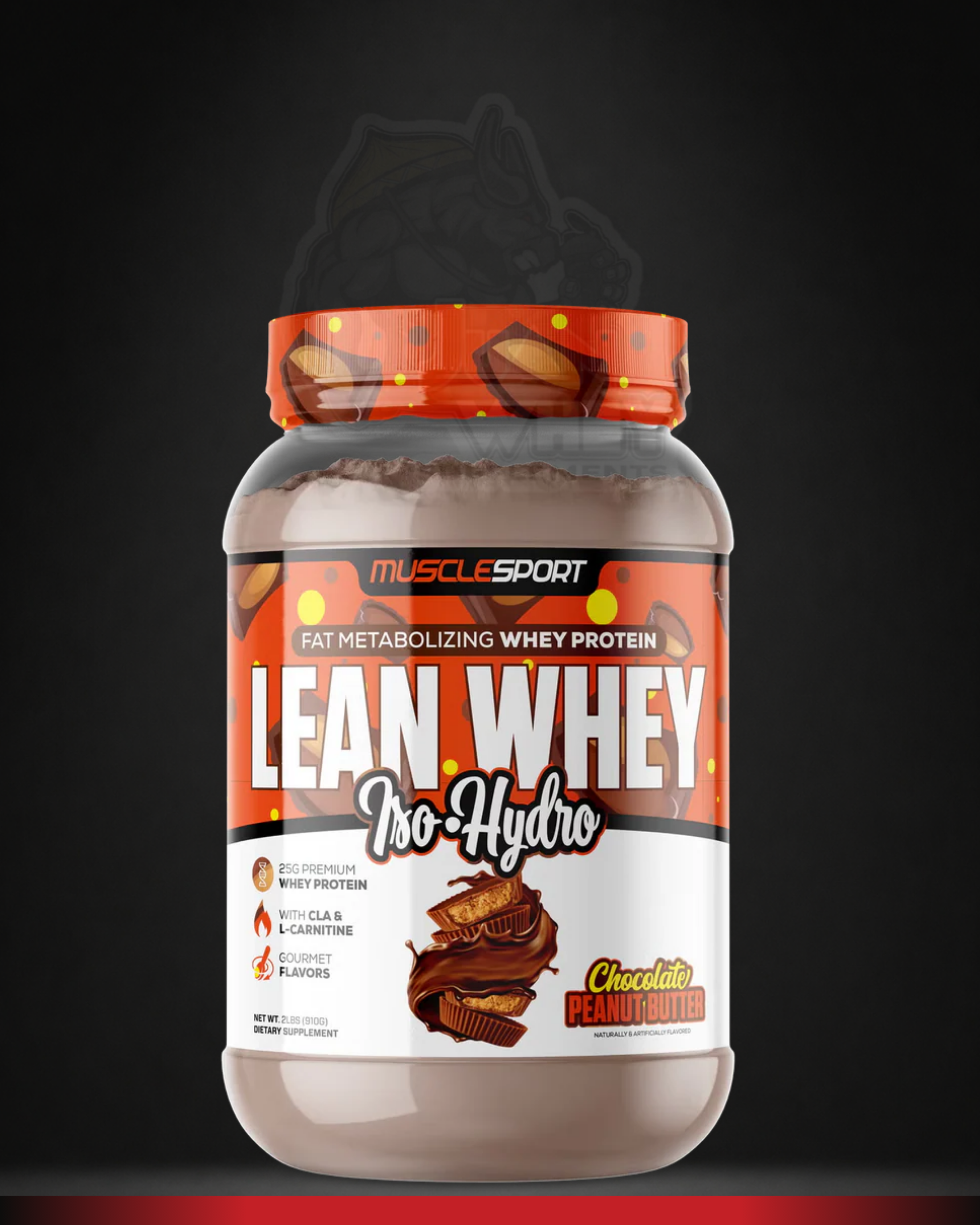 Musclesport Lean Whey Isolate | Iso-Hydro Whey Protein 2LBS
