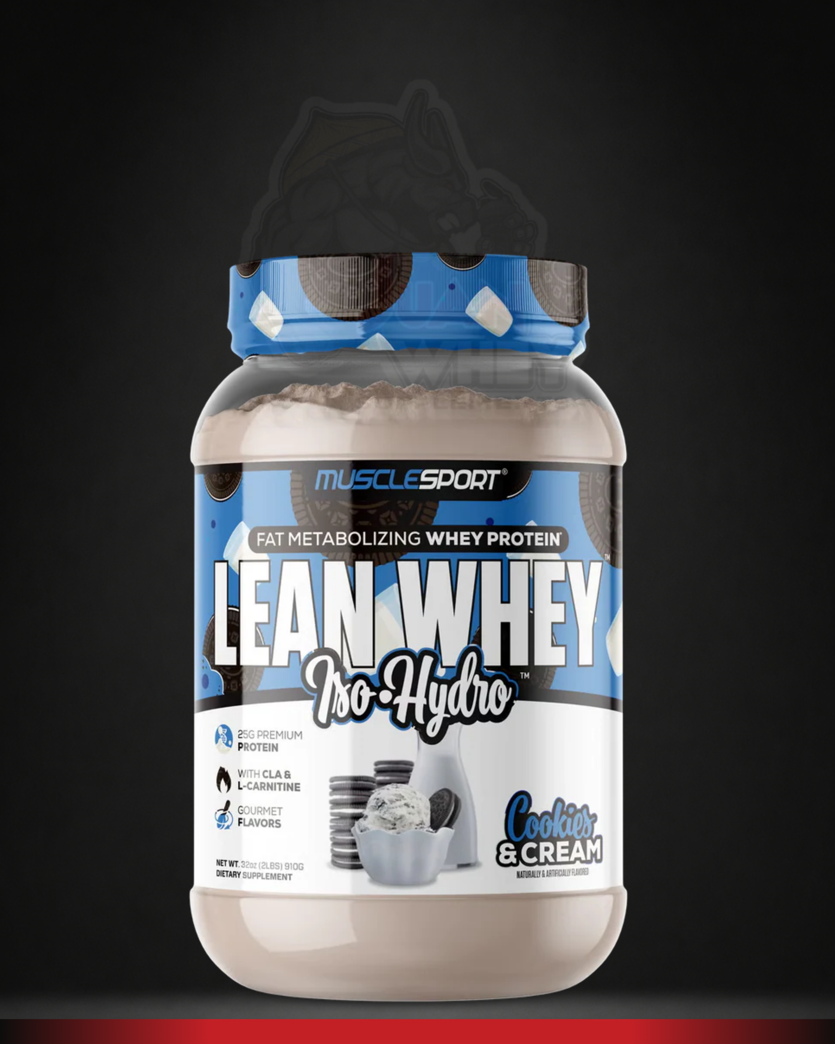 Musclesport Lean Whey Isolate | Iso-Hydro Whey Protein 2LBS