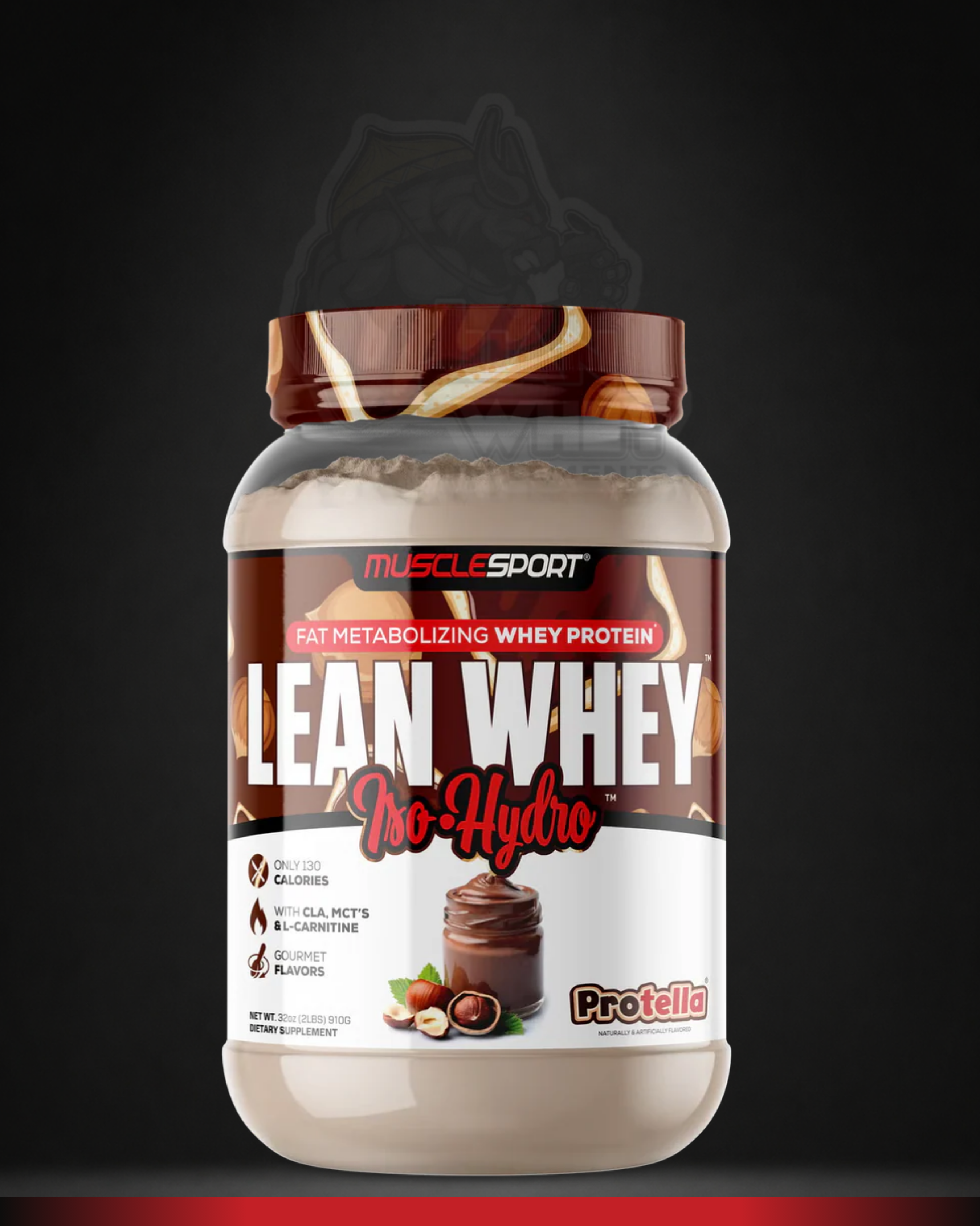Musclesport Lean Whey Isolate | Iso-Hydro Whey Protein 2LBS
