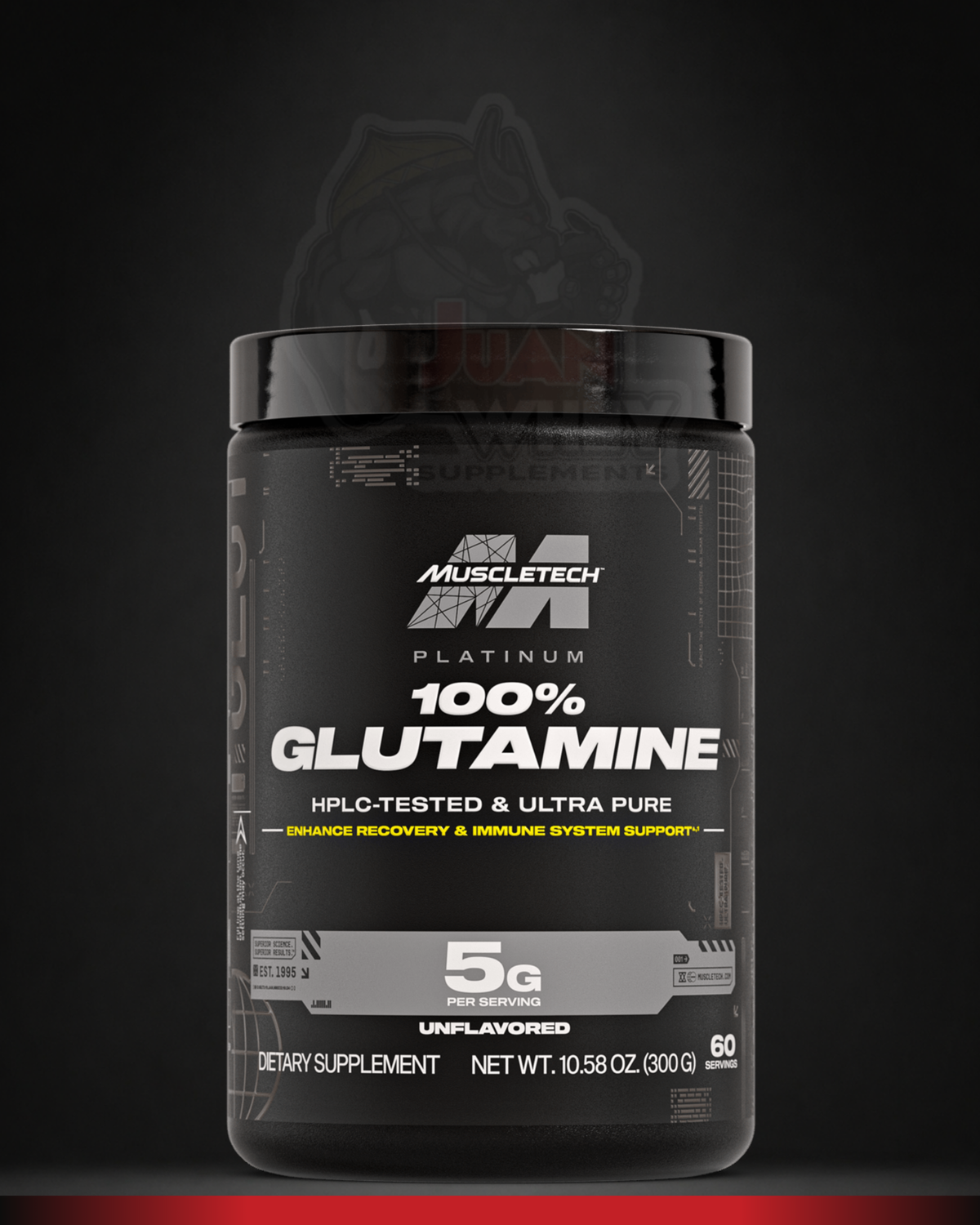 MUSCLETECH PLATINUM GLUTAMINE 60 Servings