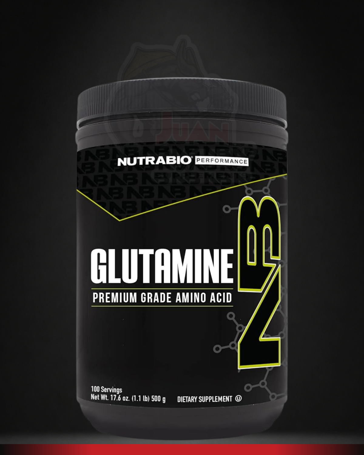 NutraBio Glutamine 500g -100% Pure L-Glutamine | 500g
