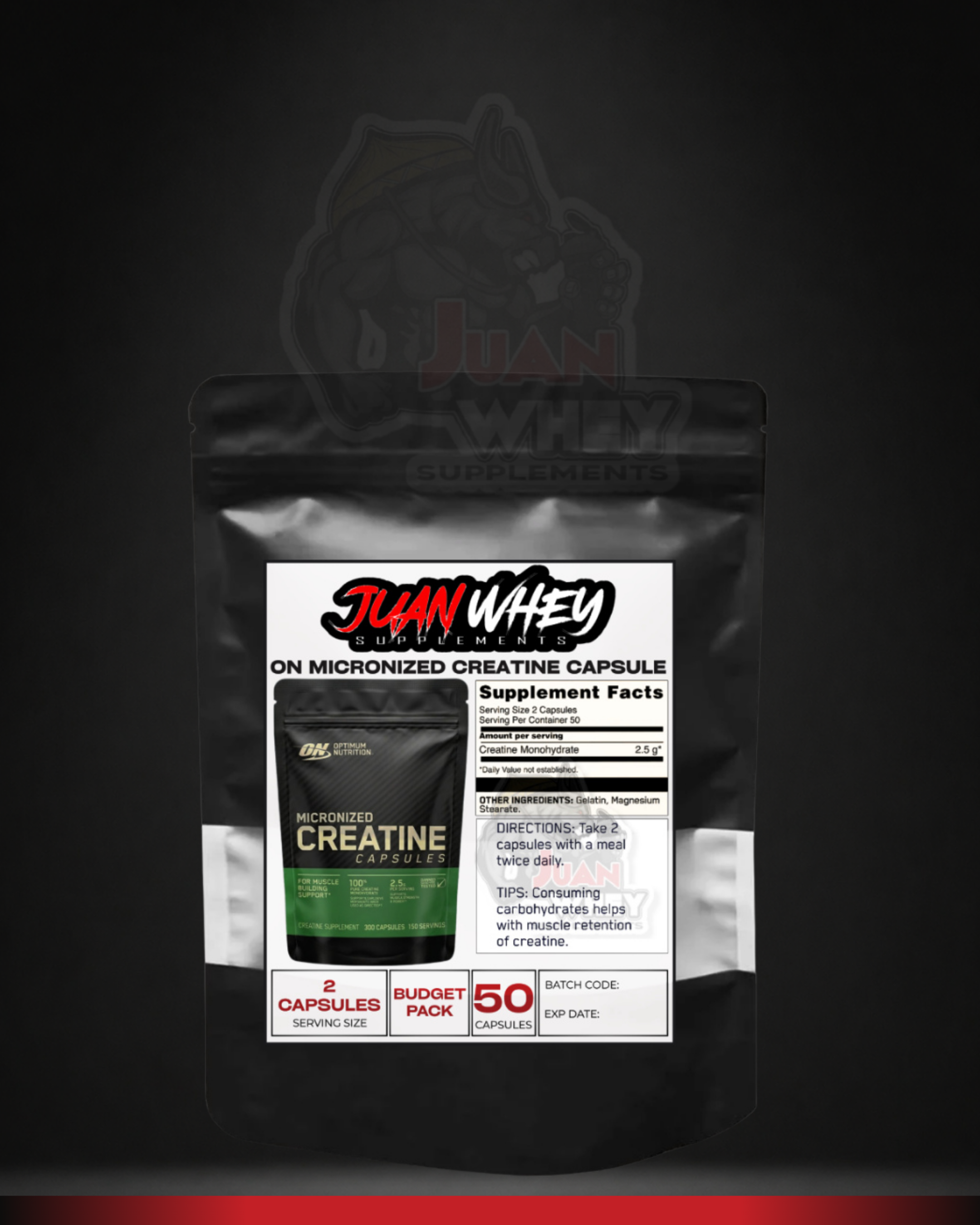 ON Creatine Capsules BUDGET PACK