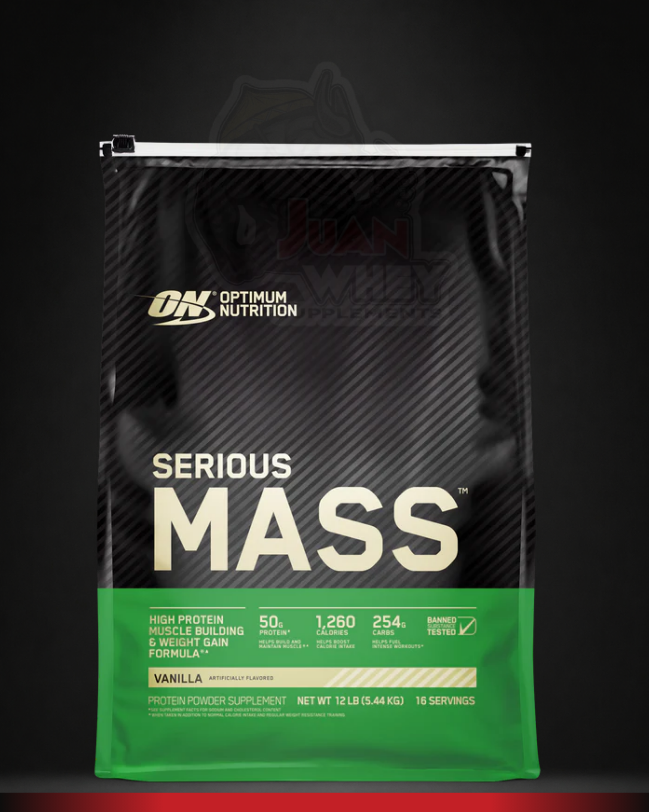 OPTIMUM NUTRITION SERIOUS MASS 12LBS