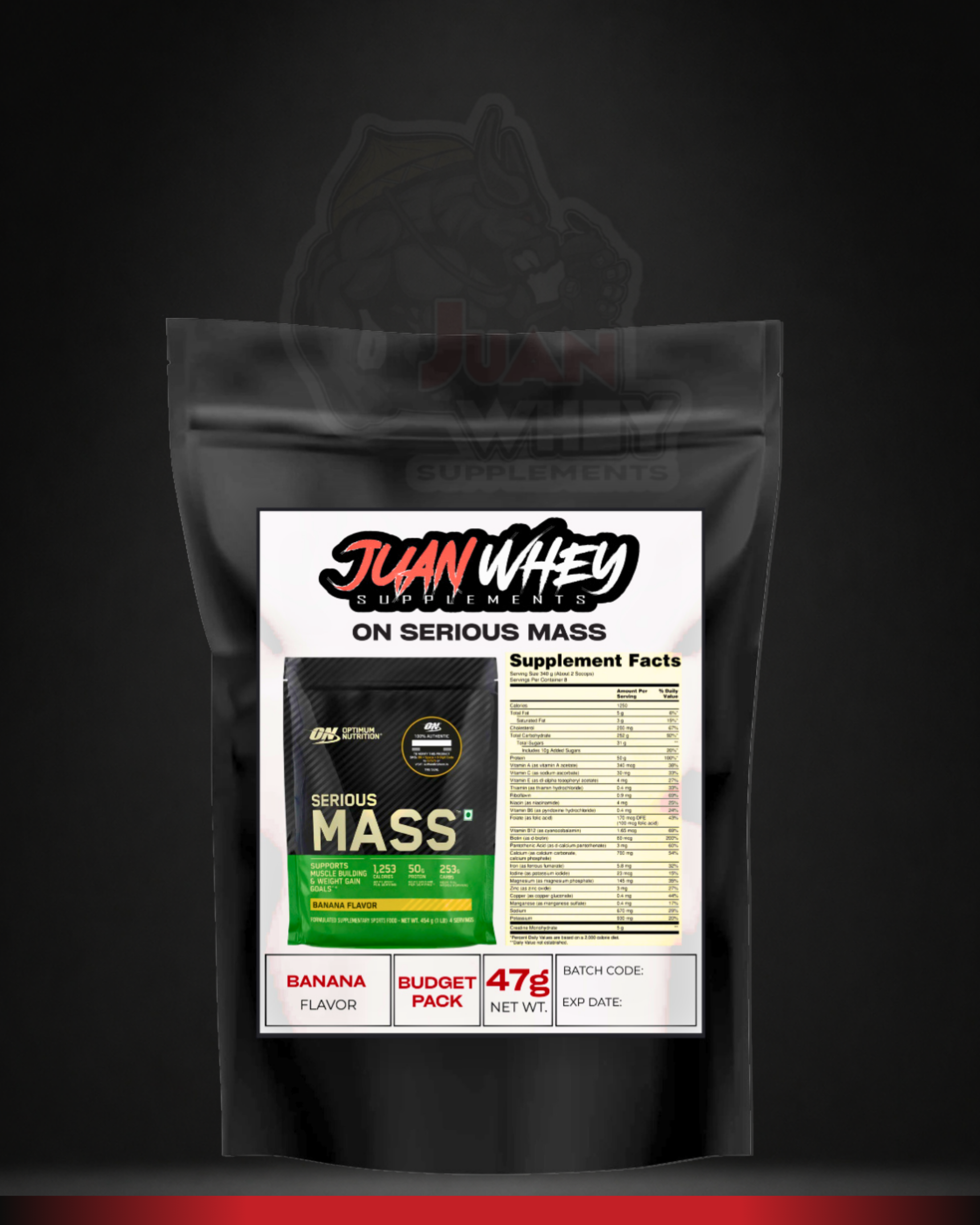OPTIMUM NUTRITION SERIOUS MASS | SAMPLE PACK