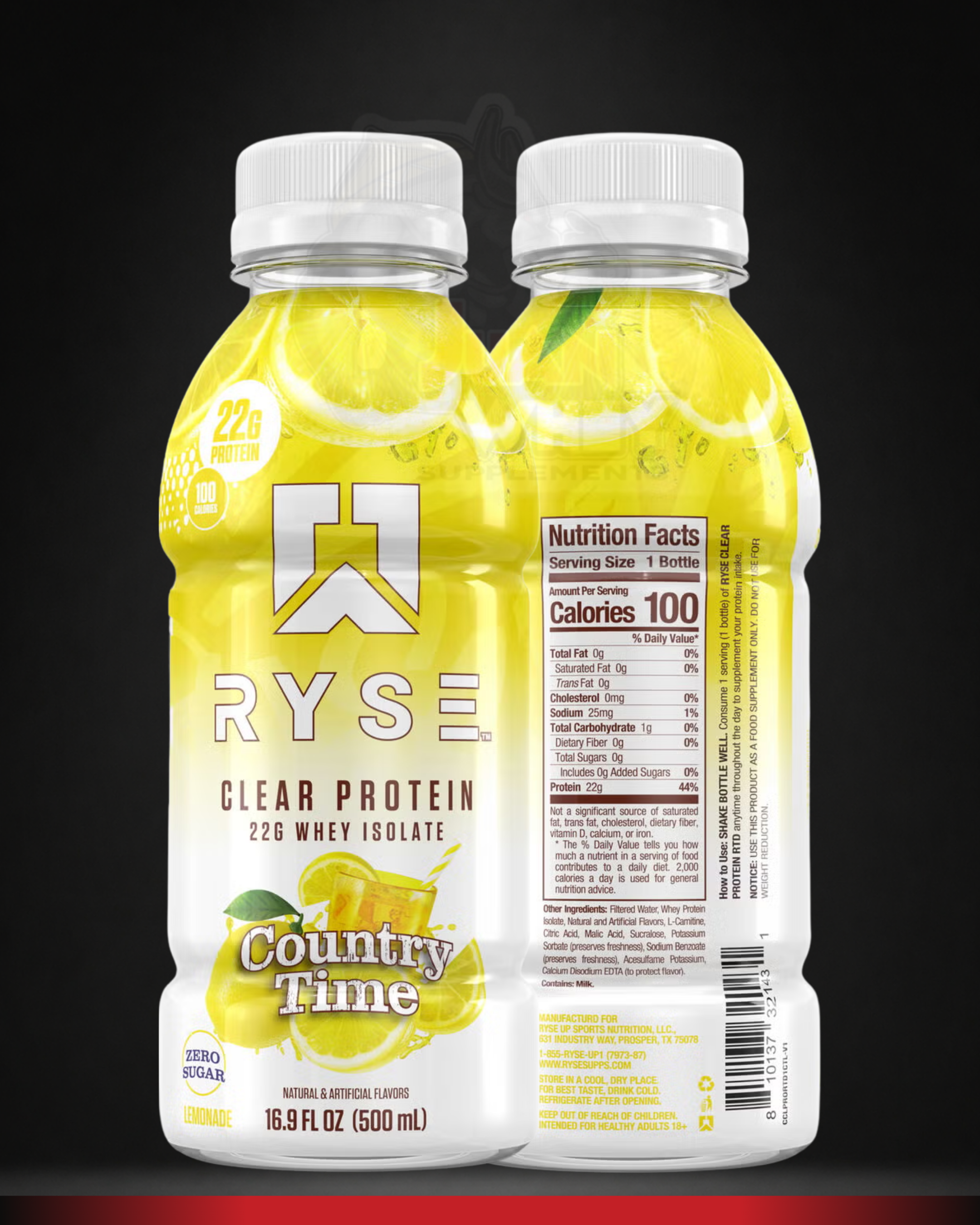 Ryse Clear Protein Whey Isolate RTD