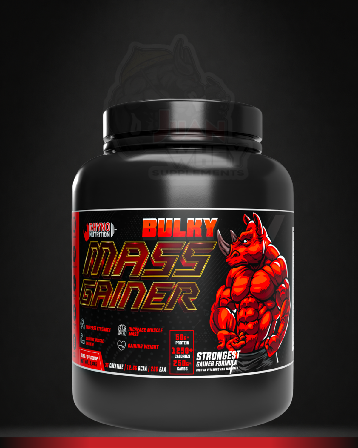 Rhyno Nutrition Bulky Mass Gainer 3LBS
