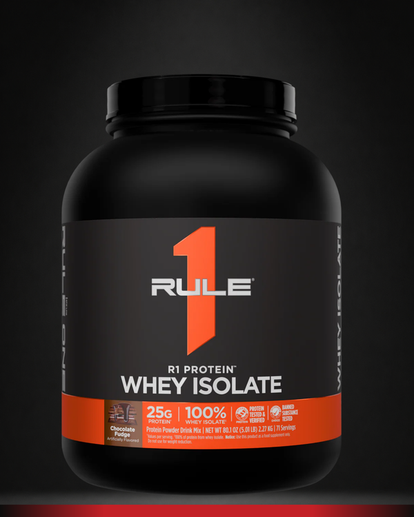Rule 1 R1 Whey ISOLATE Protein 5LBS
