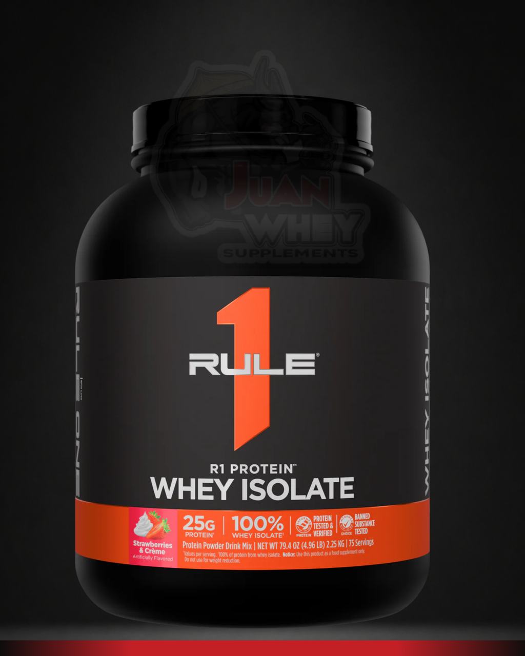 Rule 1 R1 Whey ISOLATE Protein 5LBS