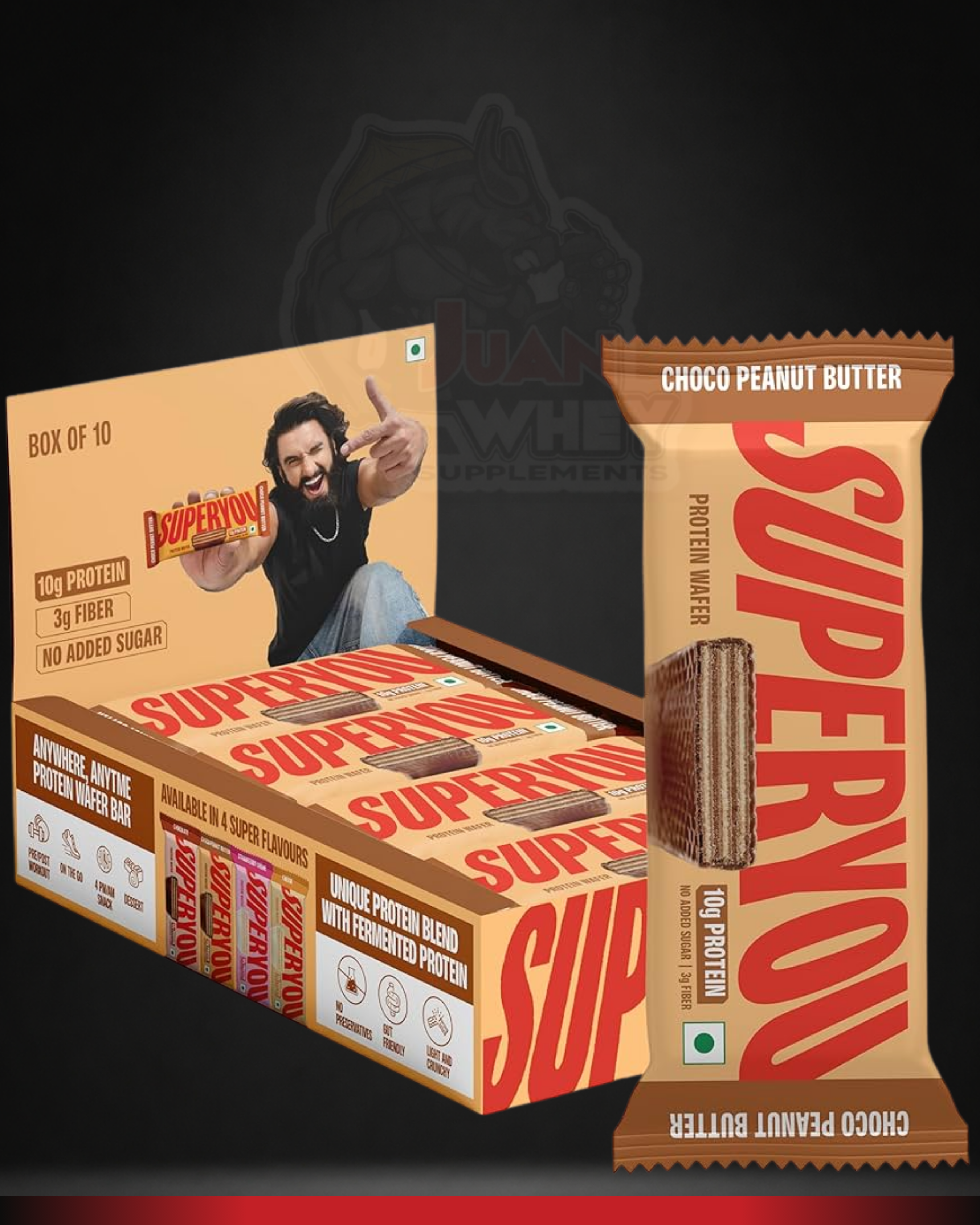 SUPERYOU PROTEIN WAFER BARS 10G PROTEIN