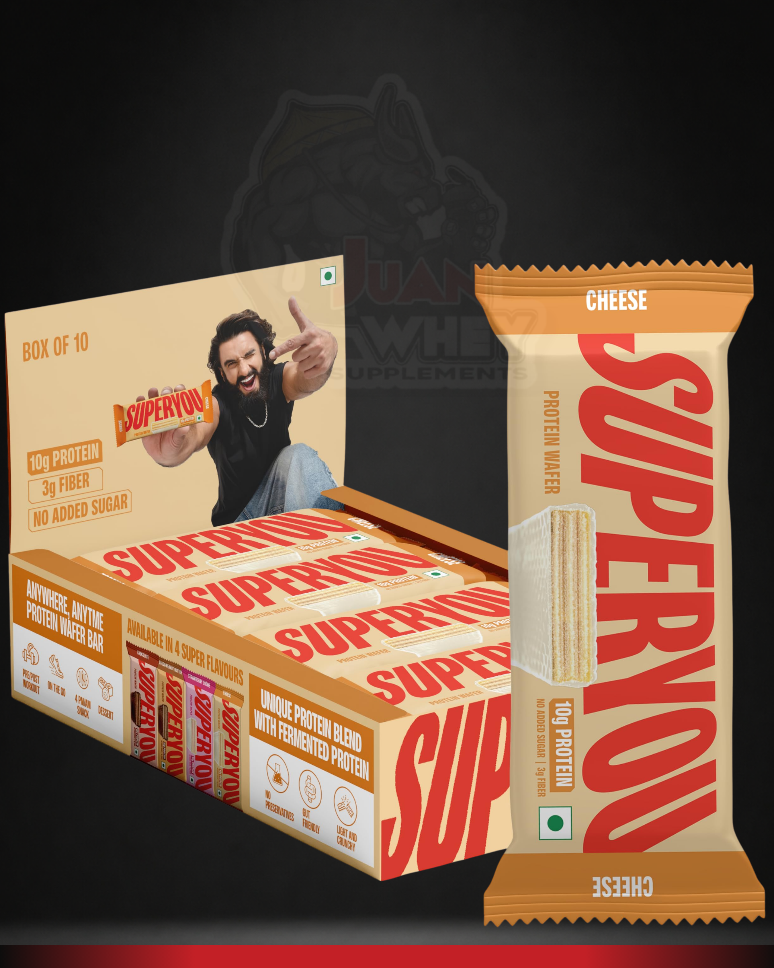 SUPERYOU PROTEIN WAFER BARS 10G PROTEIN