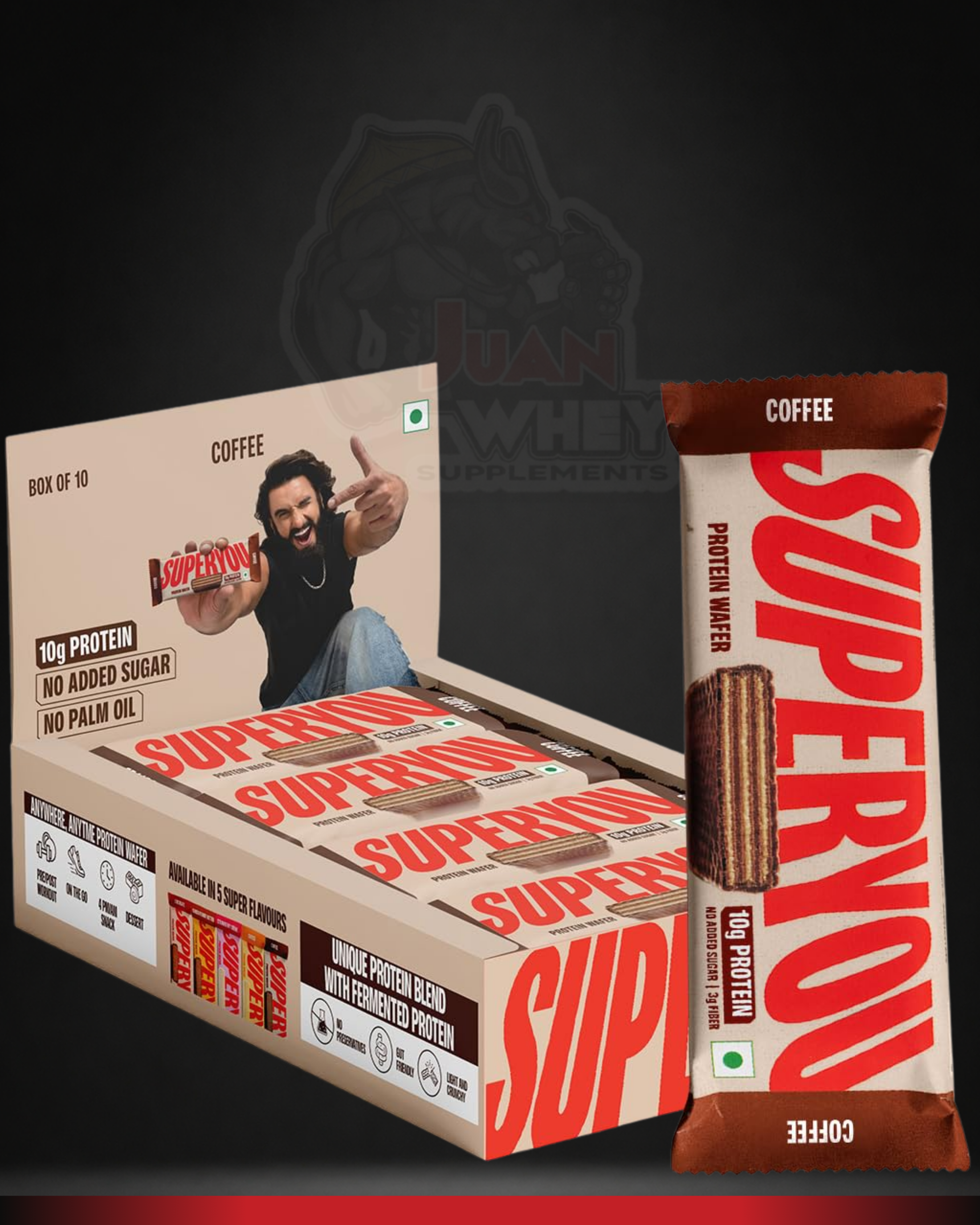 SUPERYOU PROTEIN WAFER BARS 10G PROTEIN