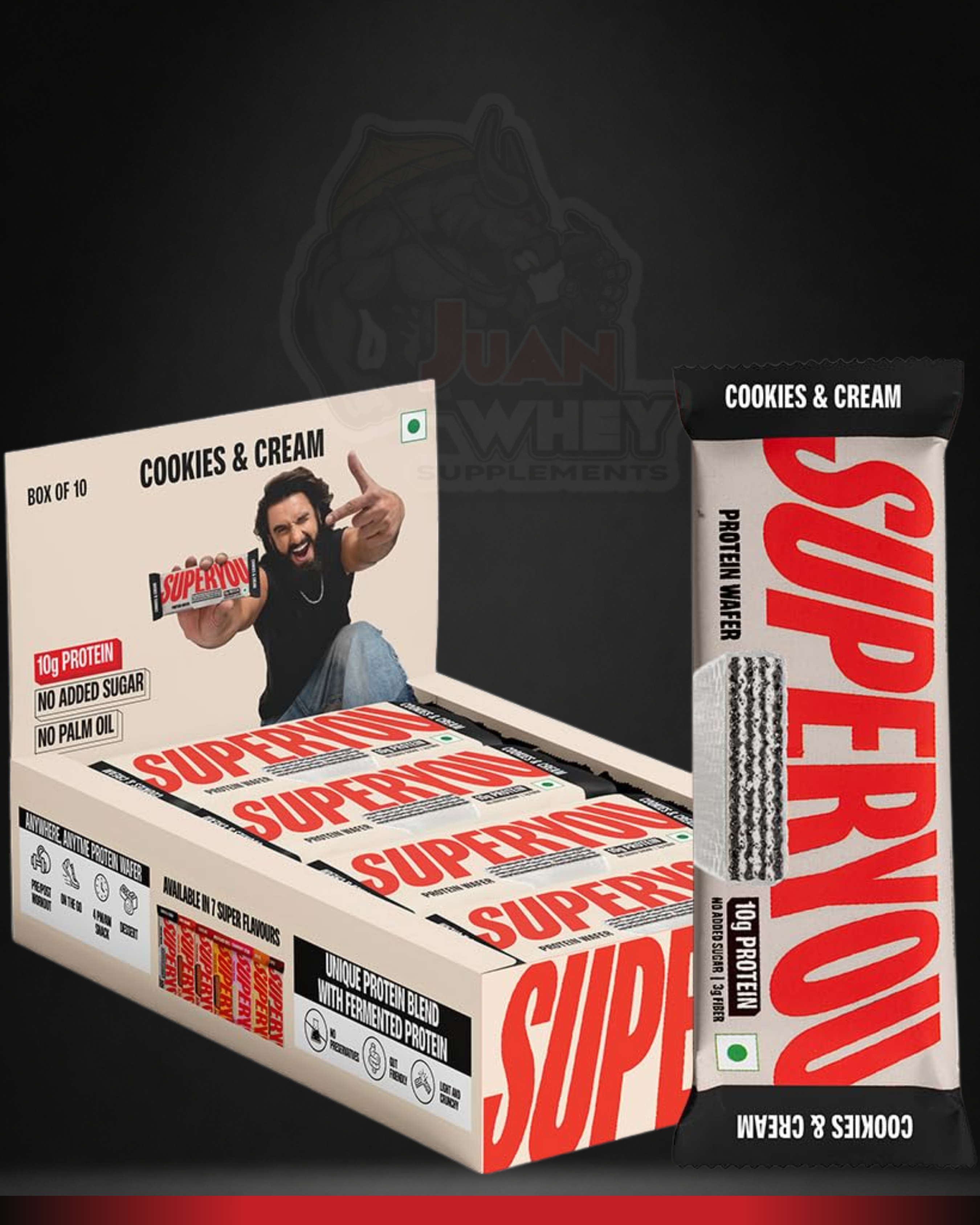 SUPERYOU PROTEIN WAFER BARS 10G PROTEIN
