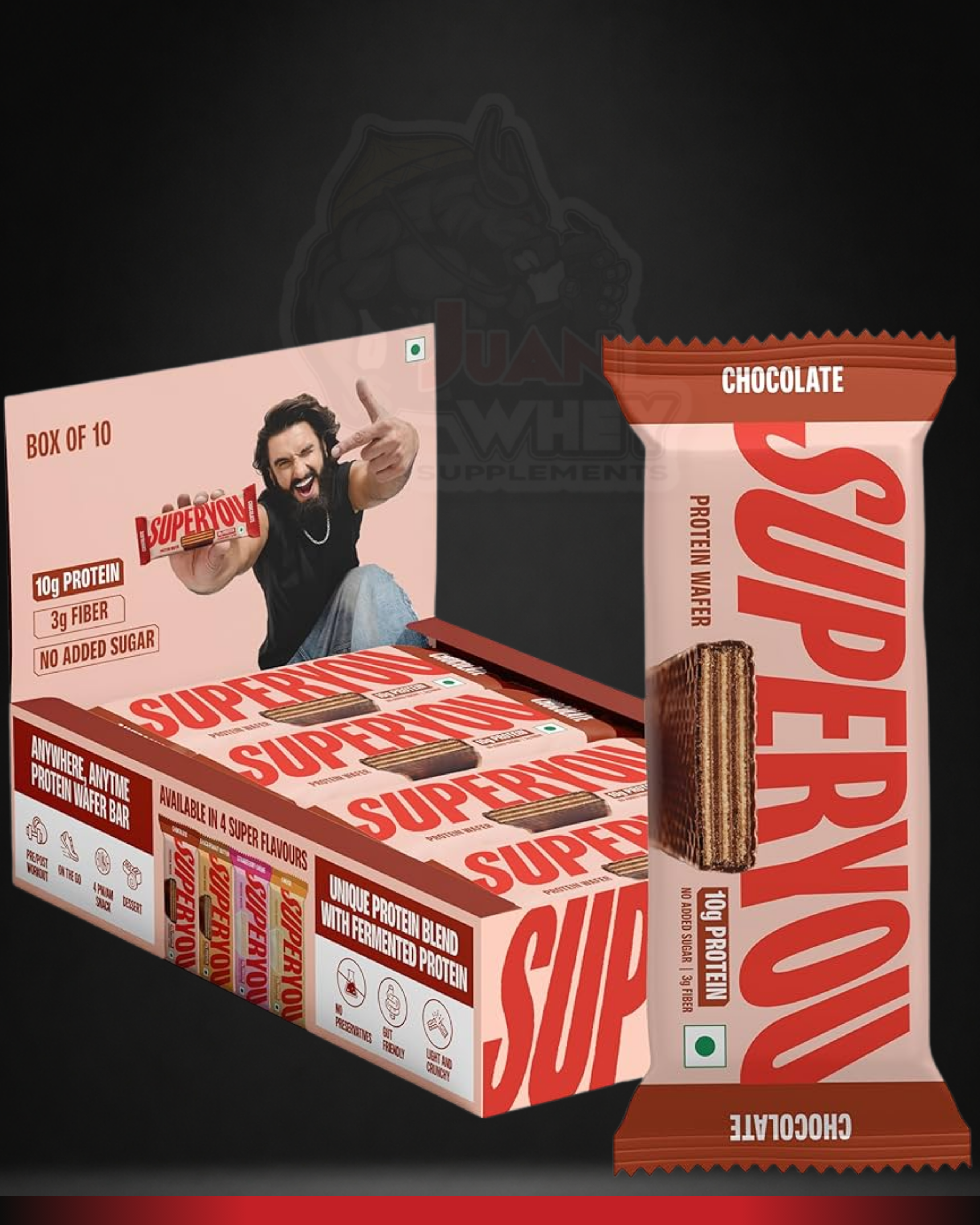 SUPERYOU PROTEIN WAFER BARS 10G PROTEIN