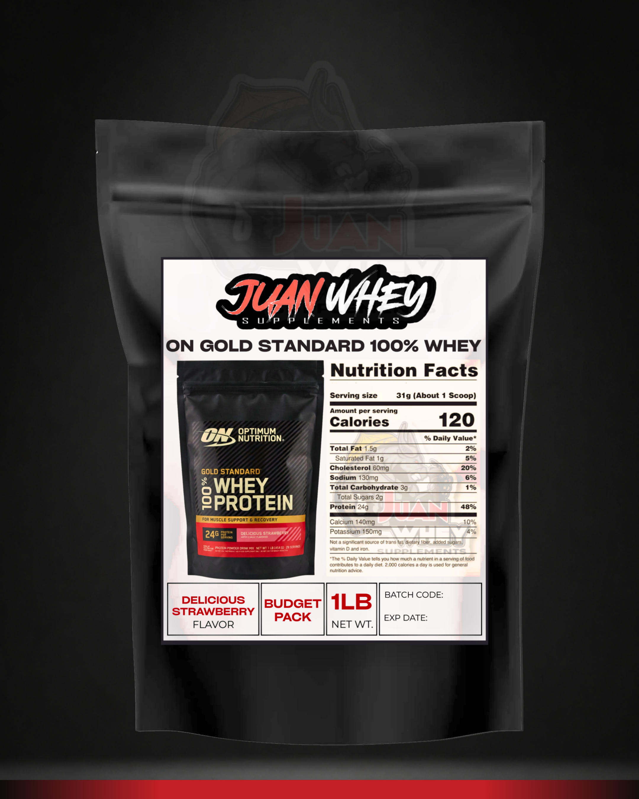 ON Gold Standard 100% Whey 1LB or 2LBS Protein Powder