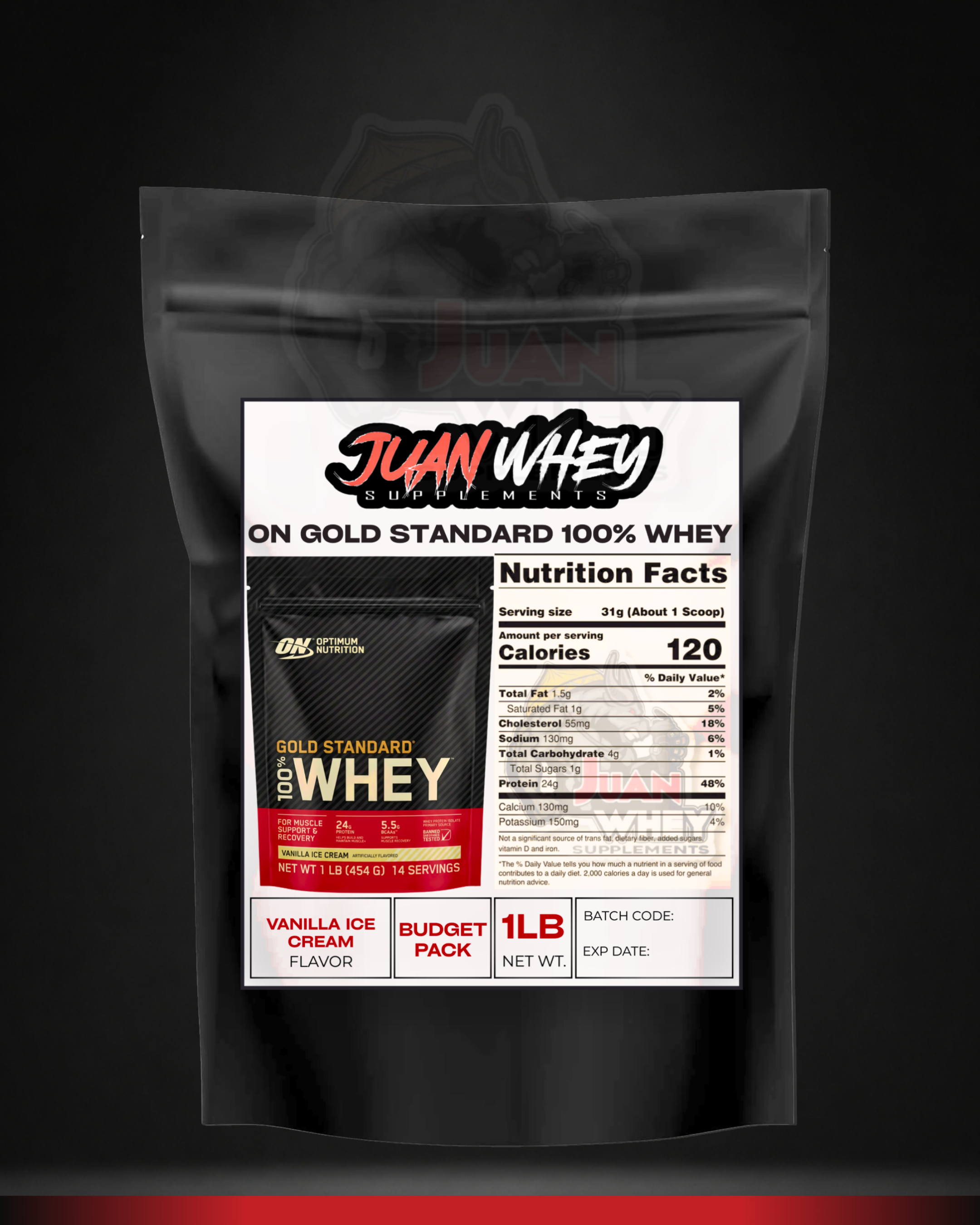 ON Gold Standard 100% Whey 1LB or 2LBS Protein Powder