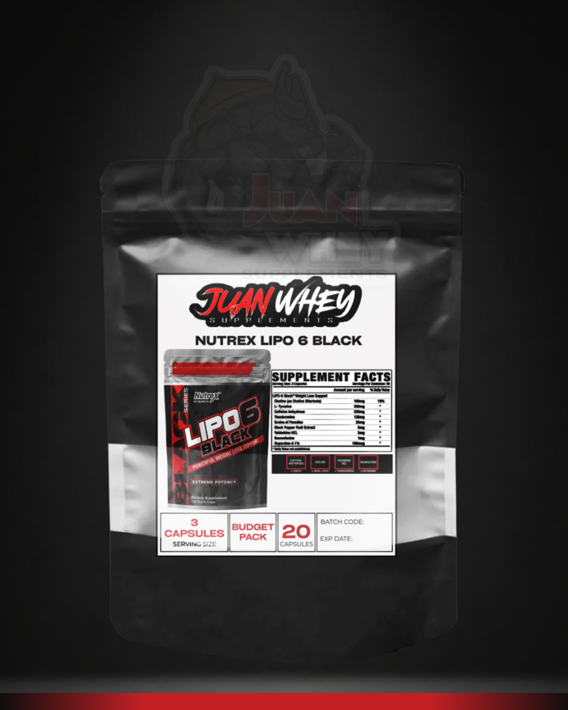 Nutrex LIPO 6 Black BUDGET PACK