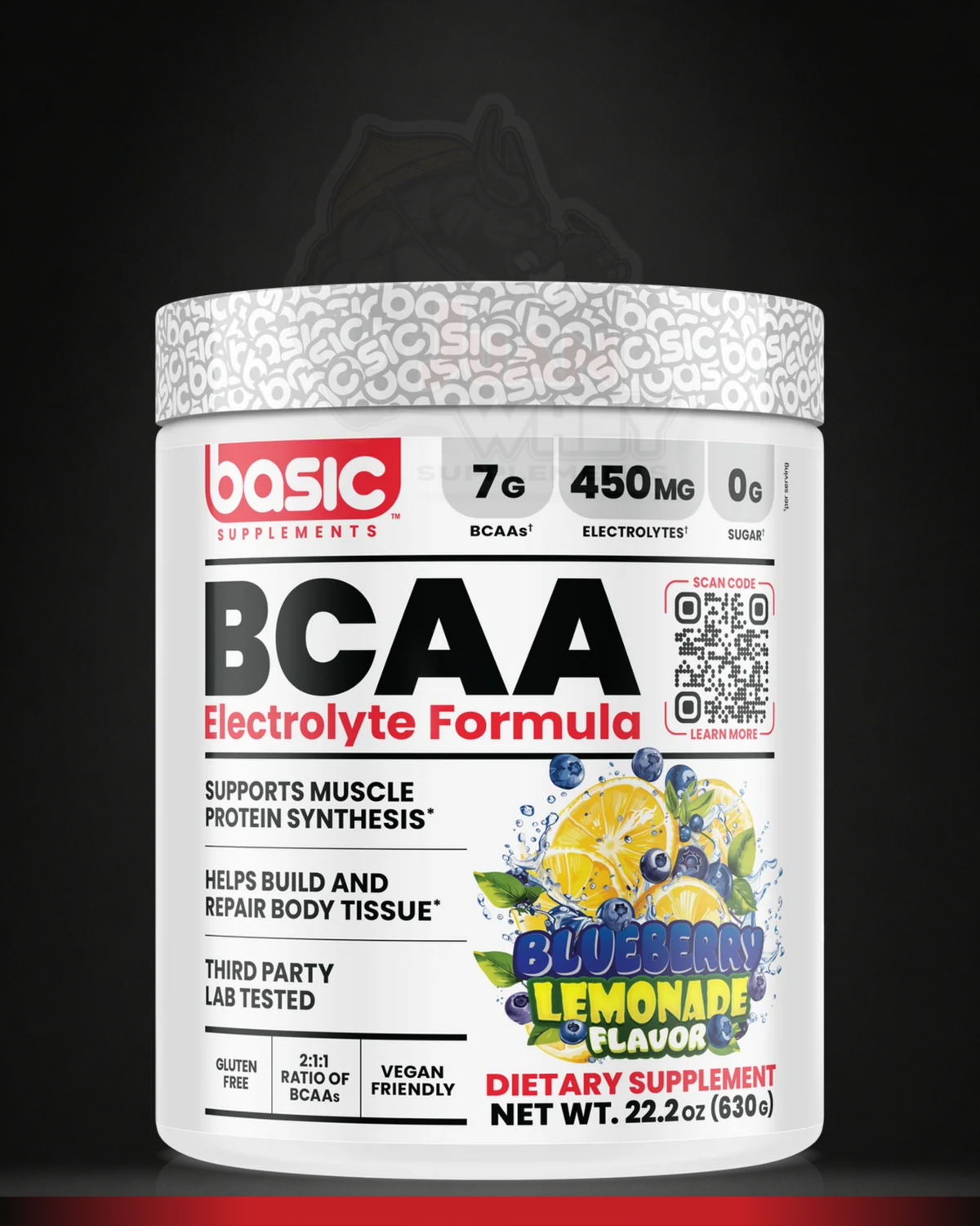 BASIC SUPPLEMENTS BCAA POWDER (2:1:1 Ratio) | 60 Servings